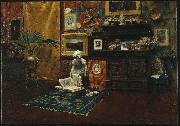 William Merritt Chase Studio Interior oil painting on canvas